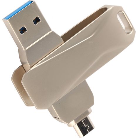 Clé USB Netac + USB 3.0 OTG, disque U, clé mémoire haute capacité de stockage de données 64 Go U381