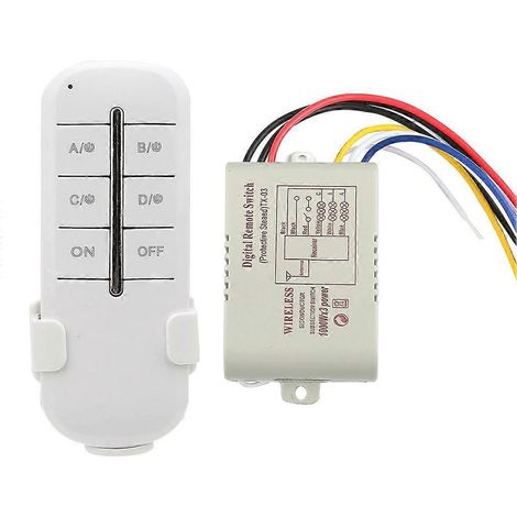 Interrupteur marche/arrêt pour lampe réceptrice radio AC180-240V avec télécommande RF (3 voies 31000W)