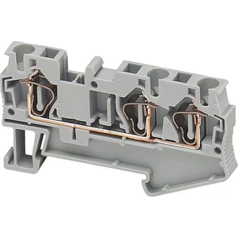 Schneider NSYTRR43 Federklemme - Durchzug - 3 Punkte - 4mm2 - grau (1/2)