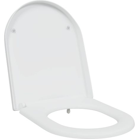 Siège de toilette Blanc 49 x 36 x 4 cm Duroplast (1/5)