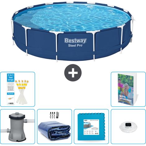 Bestway Piscina Bestway Steel Pro Redonda - 396x84 cm - 7-piezas S326 (1/5)