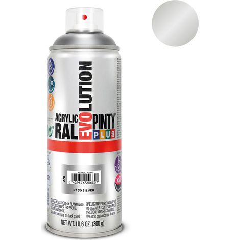 Peinture En Aérosol Pintyplus Evolution 520cc P150 Argent (1/3)