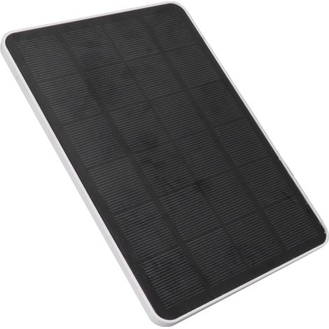 Panneau solaire 4W 5V pour caméra de sécurité extérieure sans fil, étanche IP65, avec support réglable, blanc (1/5)