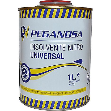WURKO disolvente liquido nitro 1 l lata , Disolvente Nitro de uso universalIndicado para la disolución de pinturas,lacas,barnices y la limpieza de brochas,pinceles,rodillos,etc (1/2)