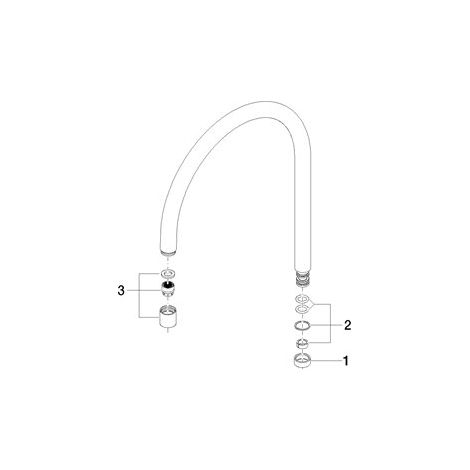 Dornbracht 90282204903-06 Bec de robinet Pièces de rechange