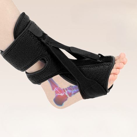 x Attelle de nuit pour fasciite plantaire - Attelle de soutien réglable à 3 voies améliorée pour le soulagement de la fasciite plantaire, ceinture d (1/5)
