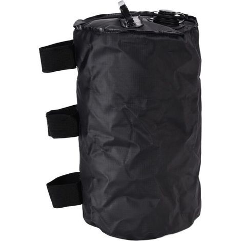 Sac de Poid pour Pieds de Tonnelle, 1 pièce Sac de Poids d'eau pour Tente Sac de Lestage pour Tente Chapiteau Auvent Parasol Poid pour Les Jambes Sac de Poid Pliable Noir (1/5)