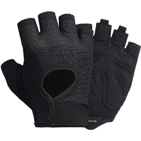 Gant Musculation - Paume Silicone Antidérapante - Renfort Cuir Pouce - Mesh Microfibre Respirant - Pour Salle De Sport Et Home Training - Lot De 1 Paire (1/5)