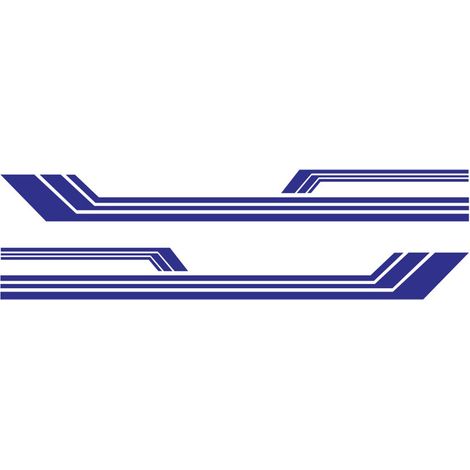 Autocollants latéraux universels à longue bande, style course automobile et sport, pour camping-cars, caravanes, camions (lot de 2) (1/5)