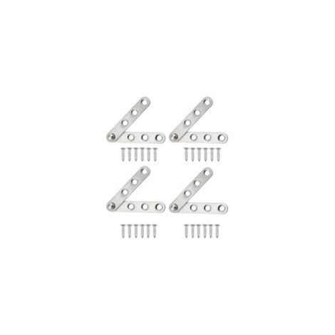 Bisagra oculta de acero inoxidable para puerta, giro de 360 grados, paquete de 4 (59 mm x 11 mm) - Crezuo