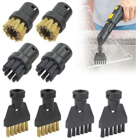 Kit de 8 accessoires pour nettoyeur vapeur Kärcher SC1 à SC5, brosses puissantes et buses variées (1/4)