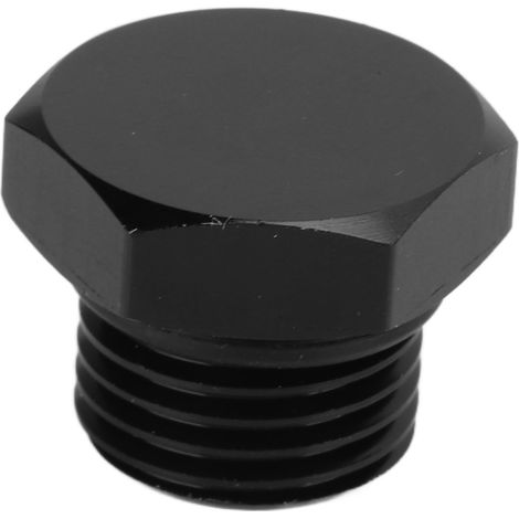 Raccord Adaptateur Bouchon Mâle Hexagonal Acier Universel 4000PSI Noir pour Véhicule AN6 (1/5)