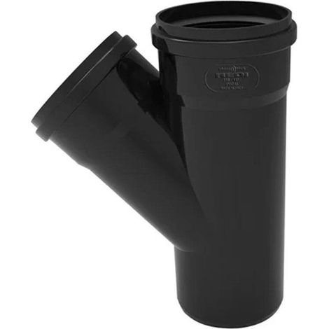 "BRAGA A 45° MASCHIO/FEMMINA """"PHONOBLACK"""" Ø100 x Ø50 mm" (1/2)