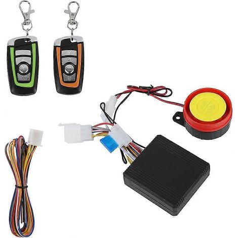 Sistema de alarma de seguridad para motocicletas, sistema de alarma para motocicletas, alarma para motocicletas de 12 V antirrobo con control remoto, bocina Warner, arranque del motor, súper bajo (1/5)