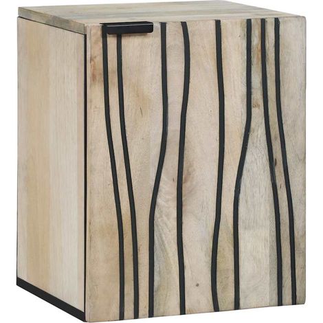 Maison Exclusive - Waschbeckenschrank mit Tür Weiß 38 x 33,5 x 48
