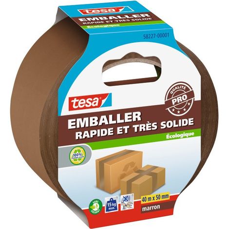 Premium-Klebeband zum Verpacken, zum Verschließen von braunen Kartons, 40 m x 50 mm