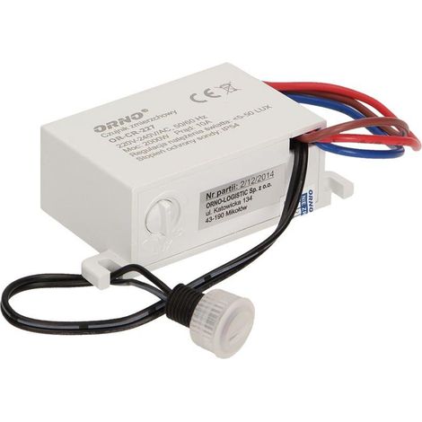Mini sensore crepuscolare con sonda esterna, IP54, 2000W (1/5)