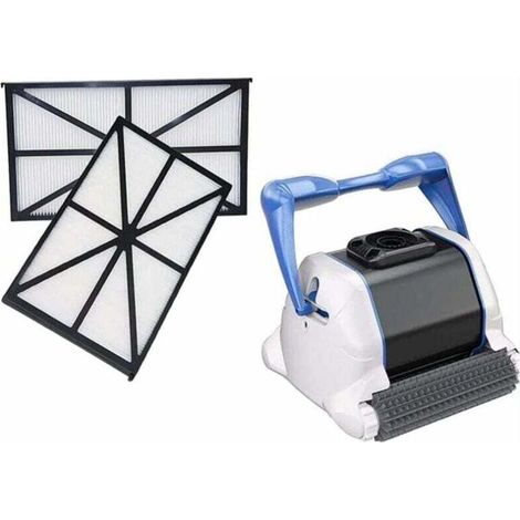 Lot de 2 Panneaux Filtres pour Robots Hayward Tiger Shark-Aquavac-Evac-Powershark