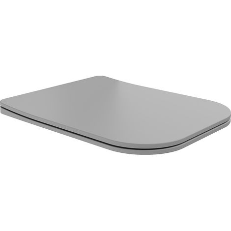 Mexen Teo langsamschließender Sitz Slim, Duroplast, hellgrau matt - 39840061 (1/4)