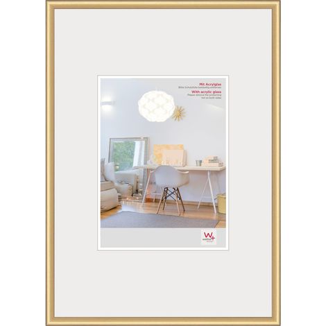 Cadre photo doré 59,4 x 84 cm (DIN A1) avec verre d’art, cadre en plastique KVX684G (1/2)
