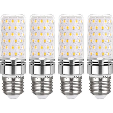 E27 LED-Lampe, 16 W, warmweiß (3000 K), 1450 lm, 360°-Abstrahlwinkel, entspricht einer 100-Watt-Halogenlampe (E27), 230 V Wechselstrom, nicht dimmbar, E27 LED-Deckenleuchte, 4er-Pack [Energieklasse E]