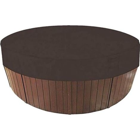 Couverture Ronde pour Spa, étanche à 100% UV et Couverture de Spa Ronde résistante aux intempéries (20030cm),005-Ywey (1/4)