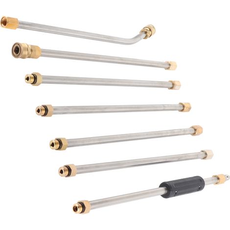 Kit de rallonge pour nettoyeur haute pression avec 5 embouts pour l'irrigation des jardins, pelouses et exploitations agricoles (1/5)