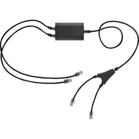 Adaptateur pour crochet commutateur électronique - EPOS - CEHS-CI 01 - Compatible séries IMPACT - Pour téléphone VoIP - Noir (1/3)