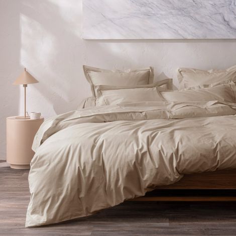 Housse de couette percale de coton peigné "Julian" toutes dimensions Coton Pur - Julian Lin - Housse de couette 240 x 220 cm