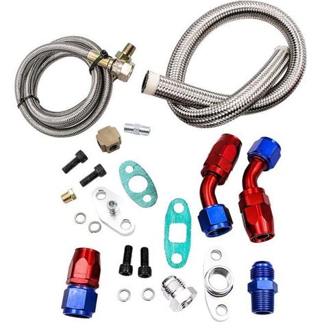 Kit de vidange d'huile turbo - 1 kit - Aluminium et acier inoxydable - Circulation optimale - Pour m (1/5)