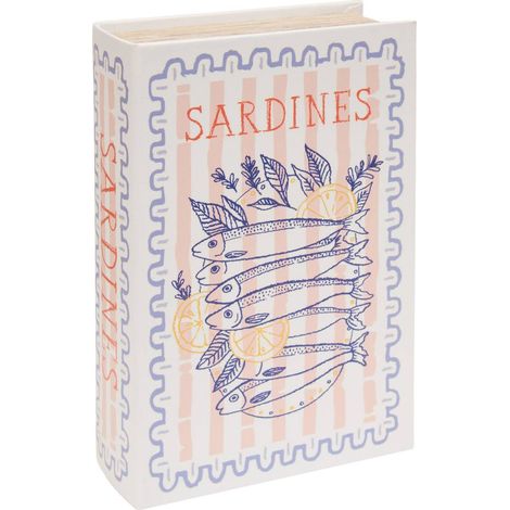 Caja decorativa rectangular Josh, 18 x 27 cm, con motivo de sardinas - Atmosphera créateur d'intérieur (1/2)
