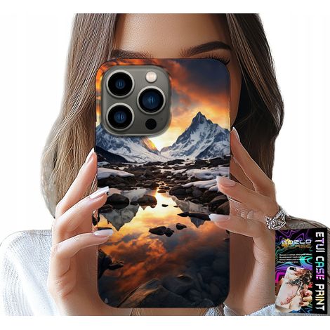 Funda para iPhone 14 PRO - arroyo, montañas, picos, Everest + lámina (1/5)