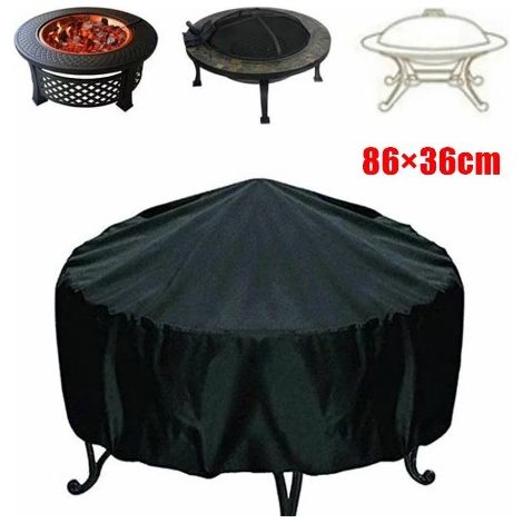 Ruibeauty Fire Pit Cover Round for Fire Pit 30inch - 48inch,Heavy Duty Outdoor Fire Pit Cover Full Coverage Patio Outdoor Fireplac (1/5)