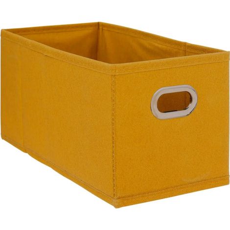 Boîte de Rangement Pliable "Nell" 15x31cm Moutarde (1/2)