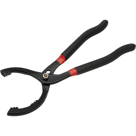 Pinza per filtri dell'olio regolabile di alta qualità da 12 pollici, uno strumento di smontaggio multifunzionale adatto per filtri dell'olio motore, raccordi e tubi flessibili. (1/4)