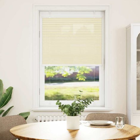 Maison Exclusive - Estor Plisado crema 70x150 cm Tela Ancho 69,4