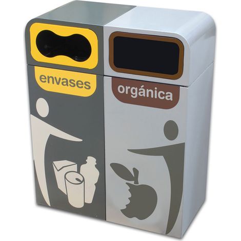 Papelera Biresiduo Gran Capacidad Bruselas Edicion Especial (1/4)