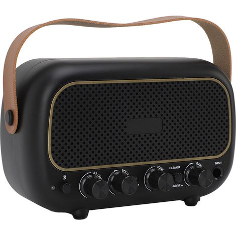 Mini ampli guitare portable Bluetooth avec double haut-parleur, poignée et prise casque pour la pratique quotidienne (1/5)