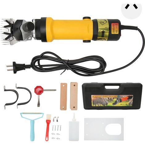 Tondeuse à moutons 500W moteur 6 vitesses max 2400 tr/min câble 4,8 m tondeuse tapis pour maison ferme 100‑240V fiche AU (1/5)