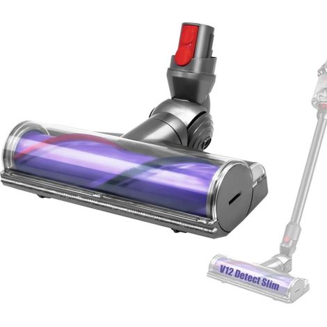 Bürstenkopf für Dyson V12 Detect Slim – Reinigung von Hartböden und Teppichen – ABS-Kunststoff – Borsten aus Nylon und Kohlefaser (1/5)