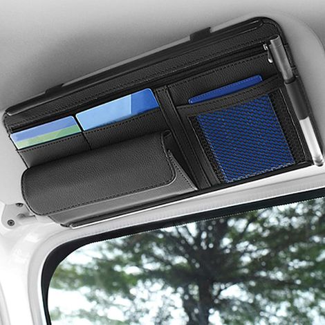 Organisateur de pare-soleil de voiture (1 pièce), pochette intérieure pour pare-soleil de voiture, noir 31