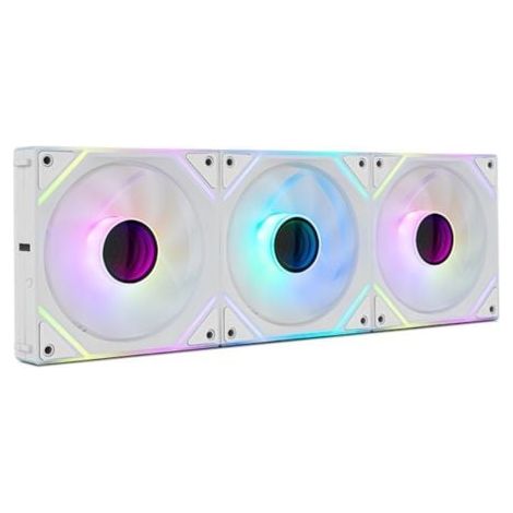 Pack 3 Ventiladores Nox Pro Link/ ARGB/ 12cm/ Blancos