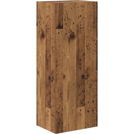 Mueble TV de pared rectangular moderno 40,5 x 30 x 102 cm estilo elegante almacenamiento funcional en madera antigua 020052801 (1/5)