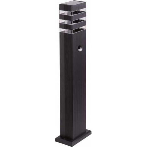 Poste de jardín SO-60P 1x GU10 PIR IP44 negro (1/5)