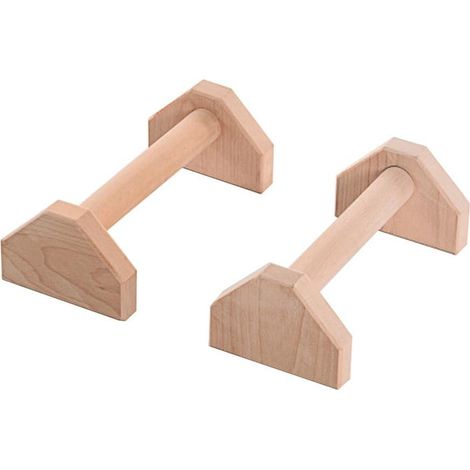 Push Up Bars - Boxwood - 300 Kg Load Capacity - For Handstand Push Ups Yoga Calisthenics - Pair (1/5)