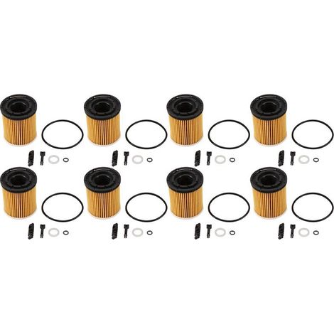 8-teilige Ölfiltereinheit (mit Dichtungen) für K3 Rio 1,6L und 1,5L Motoren 26350-2M000 263502M000 26350 2M000