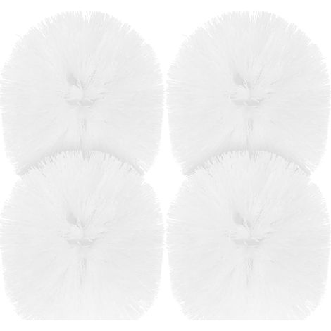 4 brosses WC, blanc, pour rebords WC et toilettes domestiques (1/5)