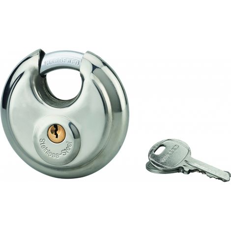 Lucchetto ASTRA 80 mm con arco in acciaio cementato, 2 chiavi – THIRARD