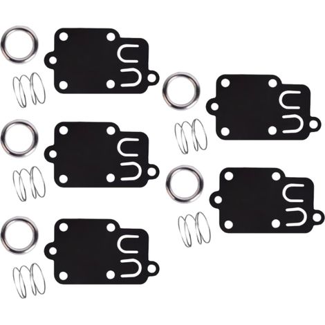 Lot de 5, kit de joints de diaphragme de carburateur pour moteurs Briggs & Stratton 2 ch à 5 ch 270026 272538 272538S 272637 4157 4168 5021 5021K 690766 221377 capuchon de ressort (1/4)