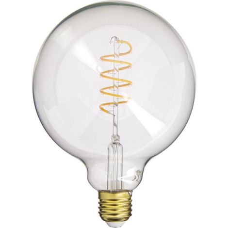 Ampoule LED G125, culot E27, 4W cons. (28W eq.), lumière blanc chaud (1/8)